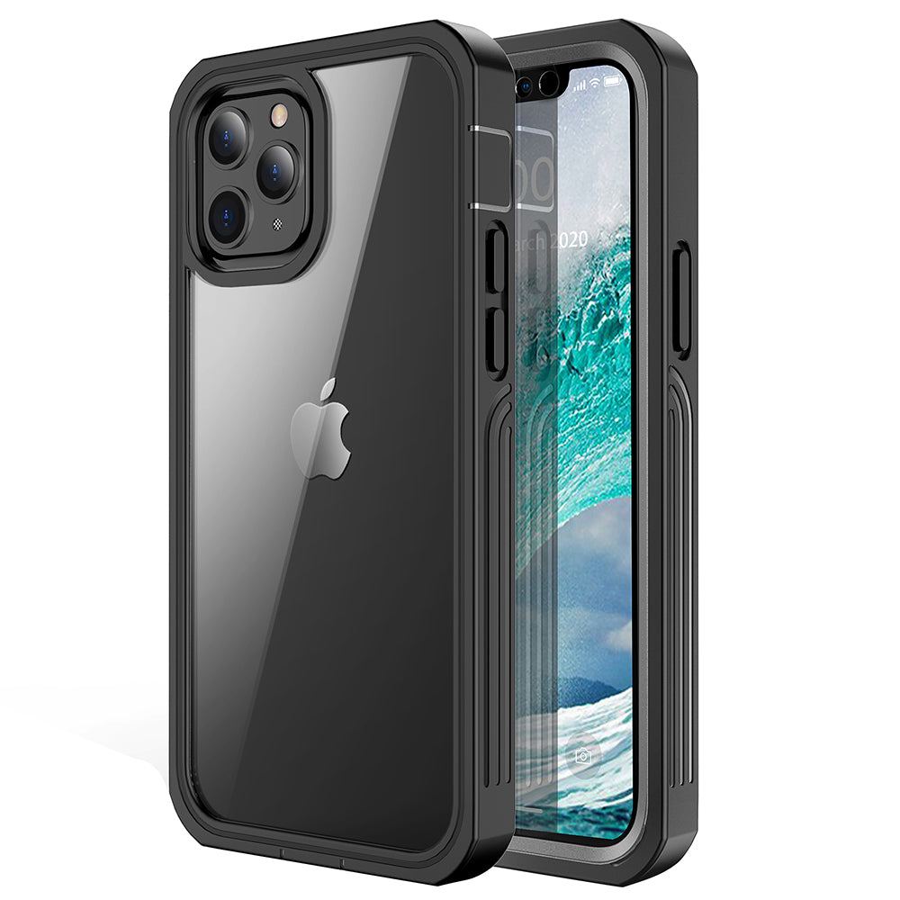 For iPhone 12 Pro Max 6.7 inch Full-body Protection Hard PC Phone Case Cover with PET Screen Protector For iPhone 12 Pro Max 6.7 inch Full-body Protection Hard PC Phone Case Cover with PET Screen Protector